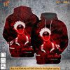 Gojo Red 3D Hoodie, Jujutsu Kaisen Gojo Satoru 3D Print Sweatshirt