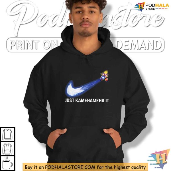 Goku Just Kamehameha It Shirt, Anime Crossover Apparel for Dragon Ball Fans