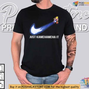 Goku Just Kamehameha It Shirt Anime Crossover Apparel for Dragon Ball Fans 3