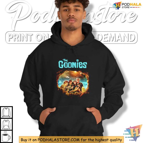 Goonies Tshirt, Adventure Movie Graphic Tee, Classic 1980s Pop Culture Shirt