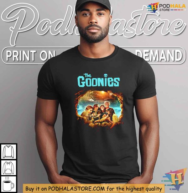 Goonies Tshirt, Adventure Movie Graphic Tee, Classic 1980s Pop Culture Shirt