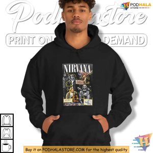 Grunge Rock Nirvana Hoodie Iconic In Utero Album Design for 90s Music Fans 3