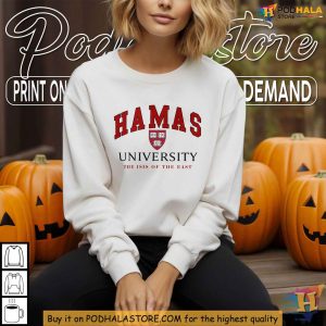 Hamas University Shirt Satirical Political Statement Clothing Funny Anti Hamas Tee 2