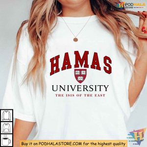Hamas University Shirt Satirical Political Statement Clothing Funny Anti Hamas Tee 4