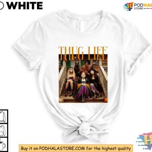 Hocus Pocus Halloween Shirt, Retro Sanderson Sisters Thug Life Witches Tee