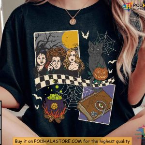 Hocus Pocus Shirt, Sanderson Sisters Magic, Thackery Binx Halloween Icon Top