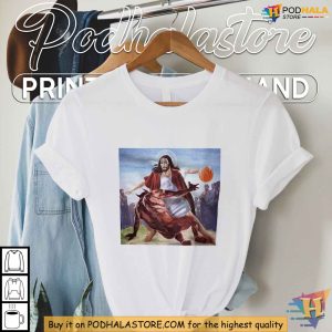 Jesus Crossing Up The Devil Shirt, Christian Sports Humor Design, Victory Over Evil