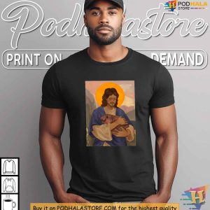 Jesus Loves Moo Deng Meme Shirt Baby Hippo Cute Tee Perfect Meme Lover Gift 3