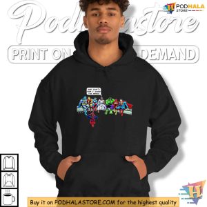 Jesus and Superheroes Shirt, Funny Comic Style Apparel for Faithful Fans
