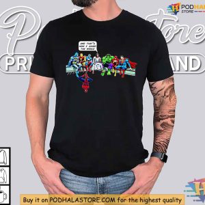 Jesus and Superheroes Shirt Funny Comic Style Apparel for Faithful Fans 3