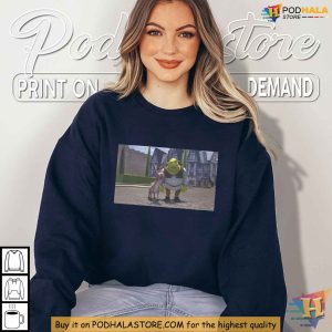 KellytoyDK Shrek and Donkey Nostalgic Movie Shirt Animated Character Tee 2