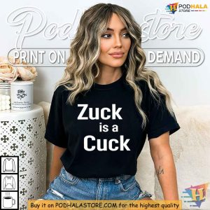 LS Mark Cuck Shirt, Mark Zuckerberg Satire Tee for Tech Critics