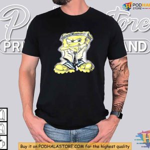 Limited Edition Gangsta Spongebob Shirt, Cool Urban Cartoon Mashup Clothing