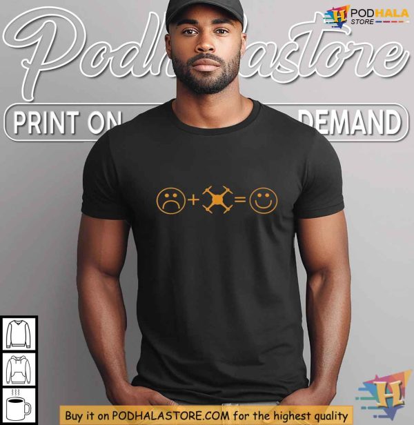 Love Drones Shirt, Drone Pilot T-Shirt for Enthusiasts, Fly High with Happiness