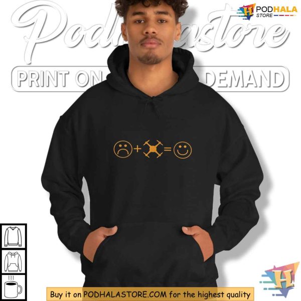 Love Drones Shirt, Drone Pilot T-Shirt for Enthusiasts, Fly High with Happiness