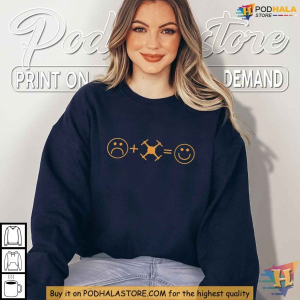 Love Drones Shirt, Drone Pilot T-Shirt for Enthusiasts, Fly High with Happiness