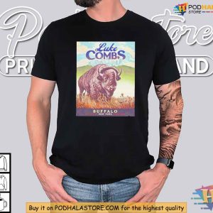 Luke Combs 2024 Tour Shirt, Buffalo Concert Design, Country Music Apparel