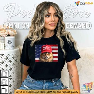 Make Cats Safe Again Shirt, Funny Political Parody Apparel for Cat Lovers