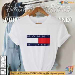 Mommy Milkers Meme Shirt, Funny Tommy Hilfiger Parody Fashion Top