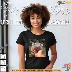 Moo Deng Baby Hippo Shirt Viral Meme Animal Apparel for Cute Culture Fans 3