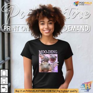 Moo Deng Shirt Cute Baby Pygmy Hippo Viral Meme Merchandise for Fans 2
