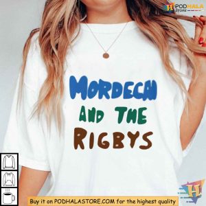 Mordecai And The Rigbys Cartoon Band Shirt, Unique Regular Show Clothing