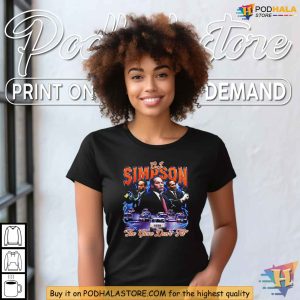 OJ Simpson T Shirt The Glove Dont Fit Graphic Tee 90s Crime Memorabilia 3