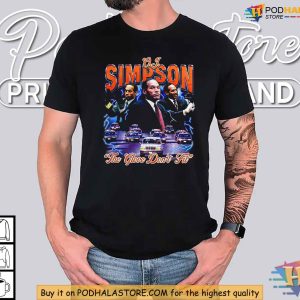 OJ Simpson T Shirt The Glove Dont Fit Graphic Tee 90s Crime Memorabilia 4