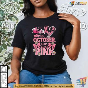October We Wear Pink Shirt, Postal Worker Breast Cancer Awareness Tee