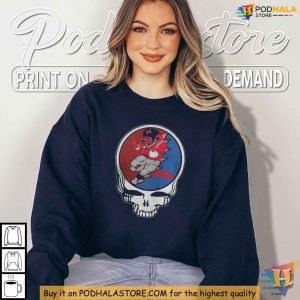 Ole Miss Grateful Dead Shirt Classic Rock and Sports Collaboration Apparel 2