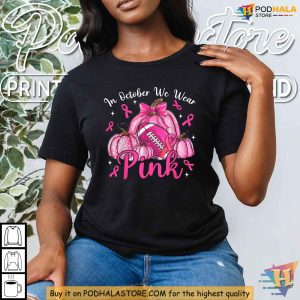 Pink Pumpkin Breast Cancer Awareness Shirt, Show Support in October