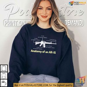 Pro Gun Rights Freedomkat1974 Shirt AR 15 Anatomy Anti Government Tee 3