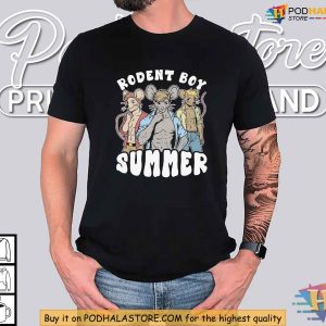 Rodent Boy Summer Graphic Tee, Funny Animal Shirt for Trendy Summer Style
