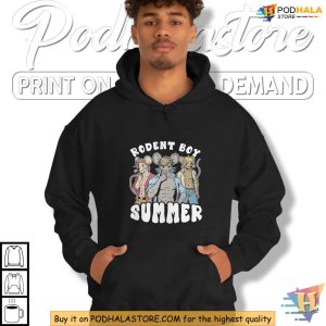 Rodent Boy Summer Graphic Tee Funny Animal Shirt for Trendy Summer Style 4