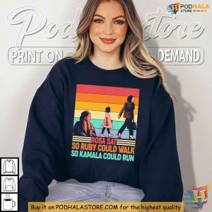 Rosa Parks and Kamala Image Shirt Ruby Bridges Civil Rights Movement Apparel 2