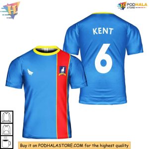Roy Kent Jersey, Authentic AFC Richmond 3D Shirt, Ted Lasso Fan Apparel