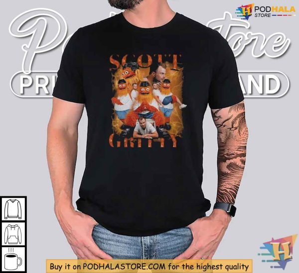 Scott Gritty Flyers Fan Shirt, Philadelphia Flyers Mascot Shirt, Meme Apparel