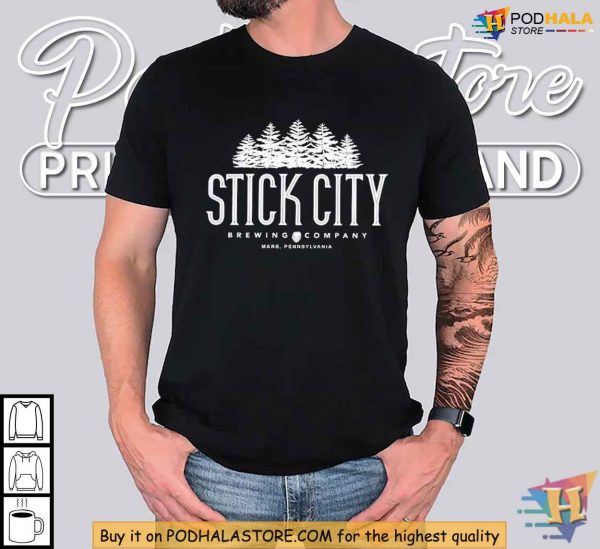 Stick City Shirt, Mars Pennsylvania Brewery T-Shirt, Craft Beer Apparel