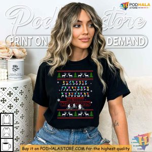 Stranger Things Christmas Lights Shirt, Festive Holiday Design Apparel