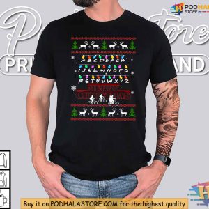 Stranger Things Christmas Lights Shirt Festive Holiday Design Apparel 2