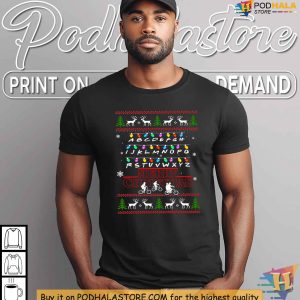 Stranger Things Christmas Lights Shirt Festive Holiday Design Apparel 3