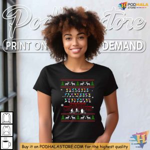 Stranger Things Christmas Lights Shirt Festive Holiday Design Apparel 4