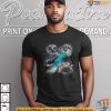 Three Moo Deng Hippos Under the Moon Shirt, Cosmic Meme Animal T-Shirt