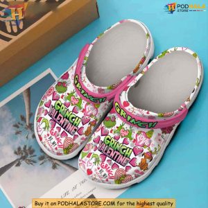Valentines Day Special Grinch Crocs Cute Grinch Love Edition Footwear 2