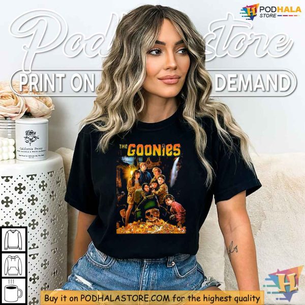 Vintage Goonies Tshirt, 80s Movie Merch, Retro Adventure Film Fan Apparel