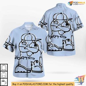 Vintage Shortee Character Shirt, Graphic Urban Streetwear Hawaiian Shirt, Cool Design