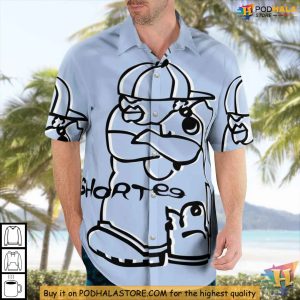 Vintage Shortee Character Shirt Graphic Urban Streetwear Hawaiian Shirt Cool Design 2