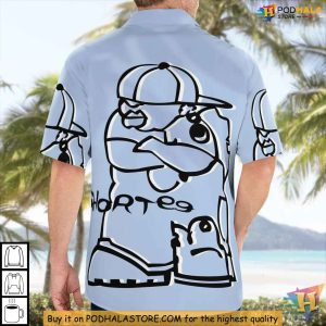 Vintage Shortee Character Shirt Graphic Urban Streetwear Hawaiian Shirt Cool Design 3