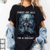 Werewolf Ripping Shirt, Funny Full Moon Alpha Wolf Meme Tee, Werewolf Graphic T-Shirt