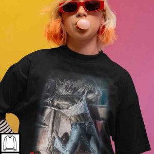 Werewolf Ripping Shirt, Funny Graphic Tee for Bold Statements